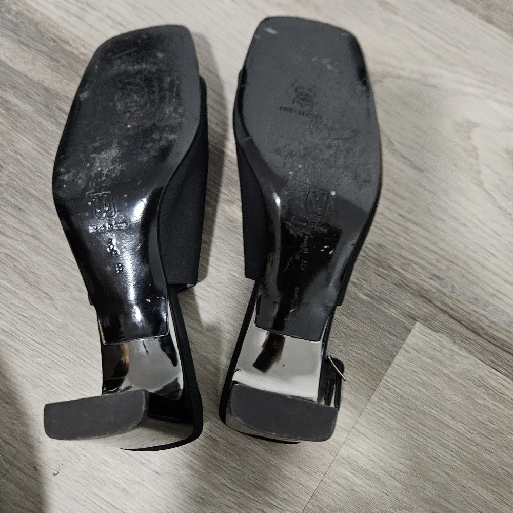 Vintage Bruno Magli Black Square Heel